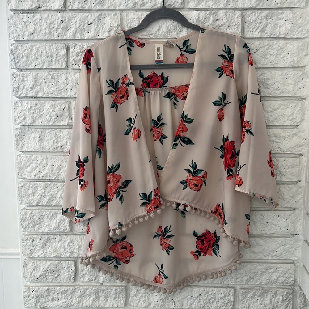 Mimi Chica floral cardigan🌸